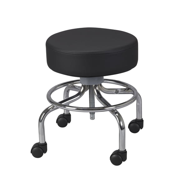 Banco redondo con ruedas Drive Medical, negro