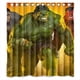 thumbnail image 1 of Cortina de ducha de Hulk, juego de cortinas de baño con ganchos, tamaño 66 x 72 pulgadas, 1 of 3