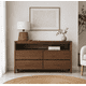 thumbnail image 1 of Cómoda "Alerce" 4 Cajones con Nicho Mueble de Pino Natural - Café - 120x40x90 cm, 1 of 3
