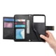 thumbnail image 2 of Funda tipo cartera de piel sintética FOXDOCK para Samsung Galaxy S26 Edge – Resistente a golpes y a las interferencias RFID – Correa de mano larga negro, 2 of 6
