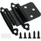 thumbnail image 1 of Bisagras para gabinete DecoBasics de superposición 1/2, negro mate (4 piezas), 1 of 9
