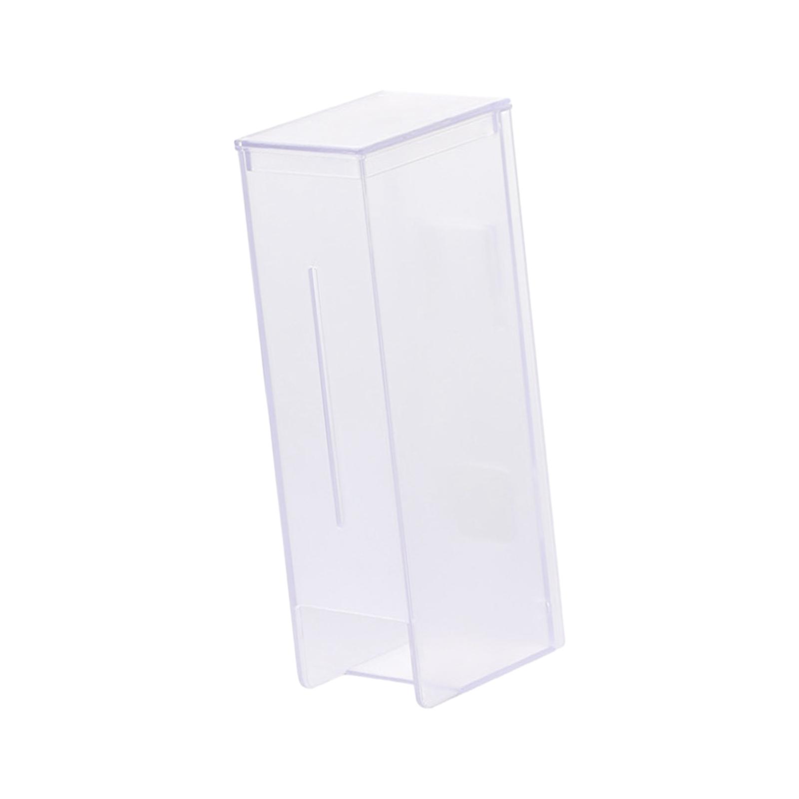 Bothyi - Caja De Pañuelos Montada En La Pared, Contenedor De Almacenamiento, Caja De Pañuelos Portátil Para Baño, Transparente, 21X5,8X7,8Cm