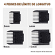 thumbnail image 2 of Cortadora De Pelo Profesional Para Mascotas Con Accesorios Negro, 2 of 2