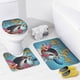 thumbnail image 4 of El show de Ren y Stimpy-theme 4-Piece Shower Curtain Set with Rugs, Waterproof Bathroom Decor Set Includes Bath Mat, U-Shaped Rug, Toilet Lid Cover and Curtain with Hooks, 4 of 6