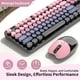 thumbnail image 3 of Teclado y ratón inalámbricos MOFII 104 Teclas redondas retro, 3 of 9