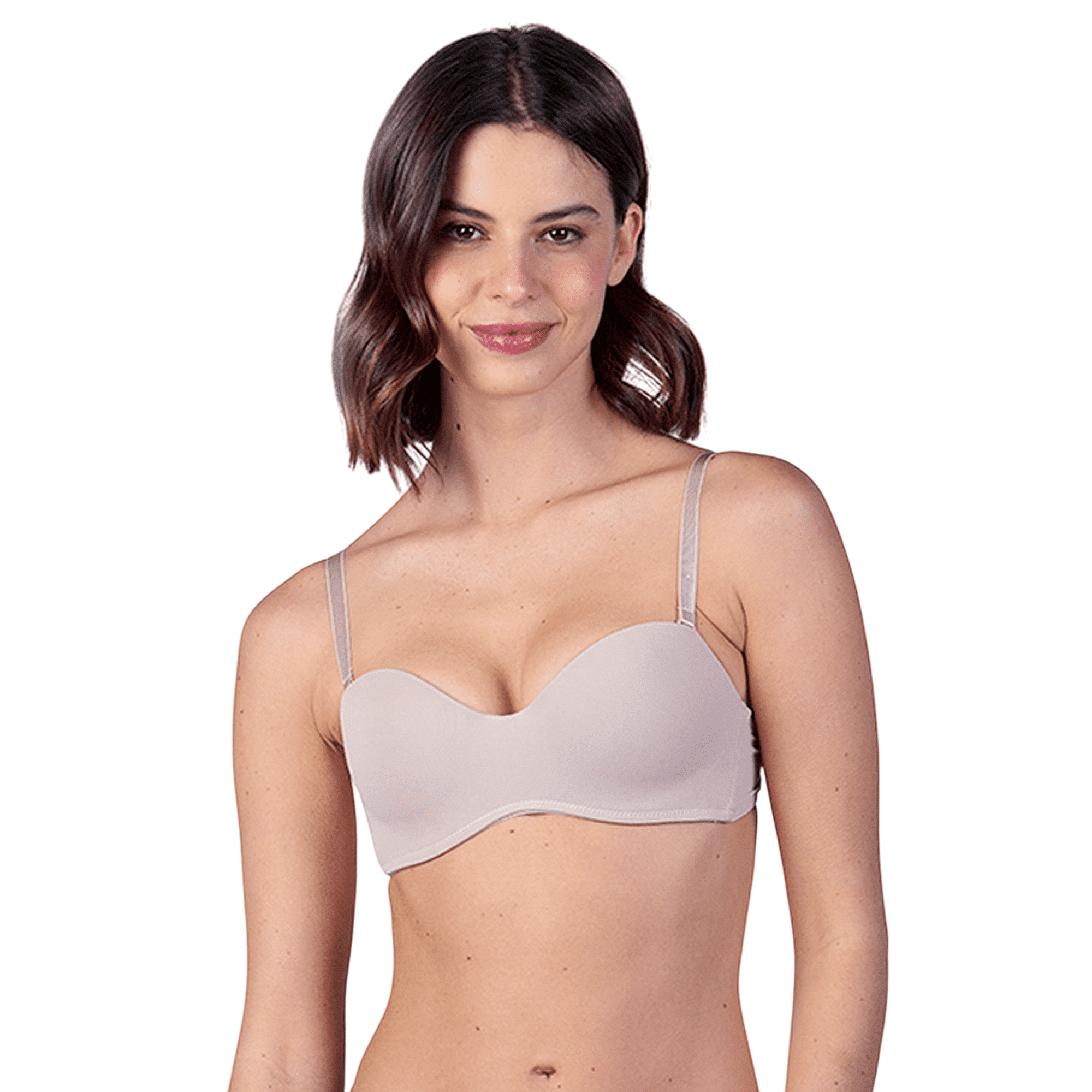 Lady Genny - Sostén Strapless Microfibra