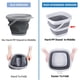 thumbnail image 3 of Collapsible Bucket, 5L 1.3 Gallon Small Cleaning Mop Buckets, 3 of 3