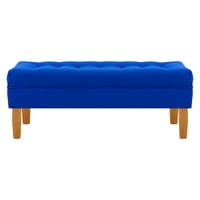 Bodevir - Banqueta Wood 2C Felpa 04 Azul Rey