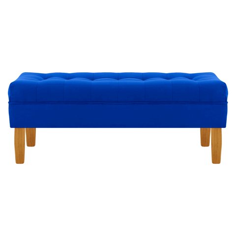 Bodevir - Banqueta Wood 2C Felpa 04 Azul Rey