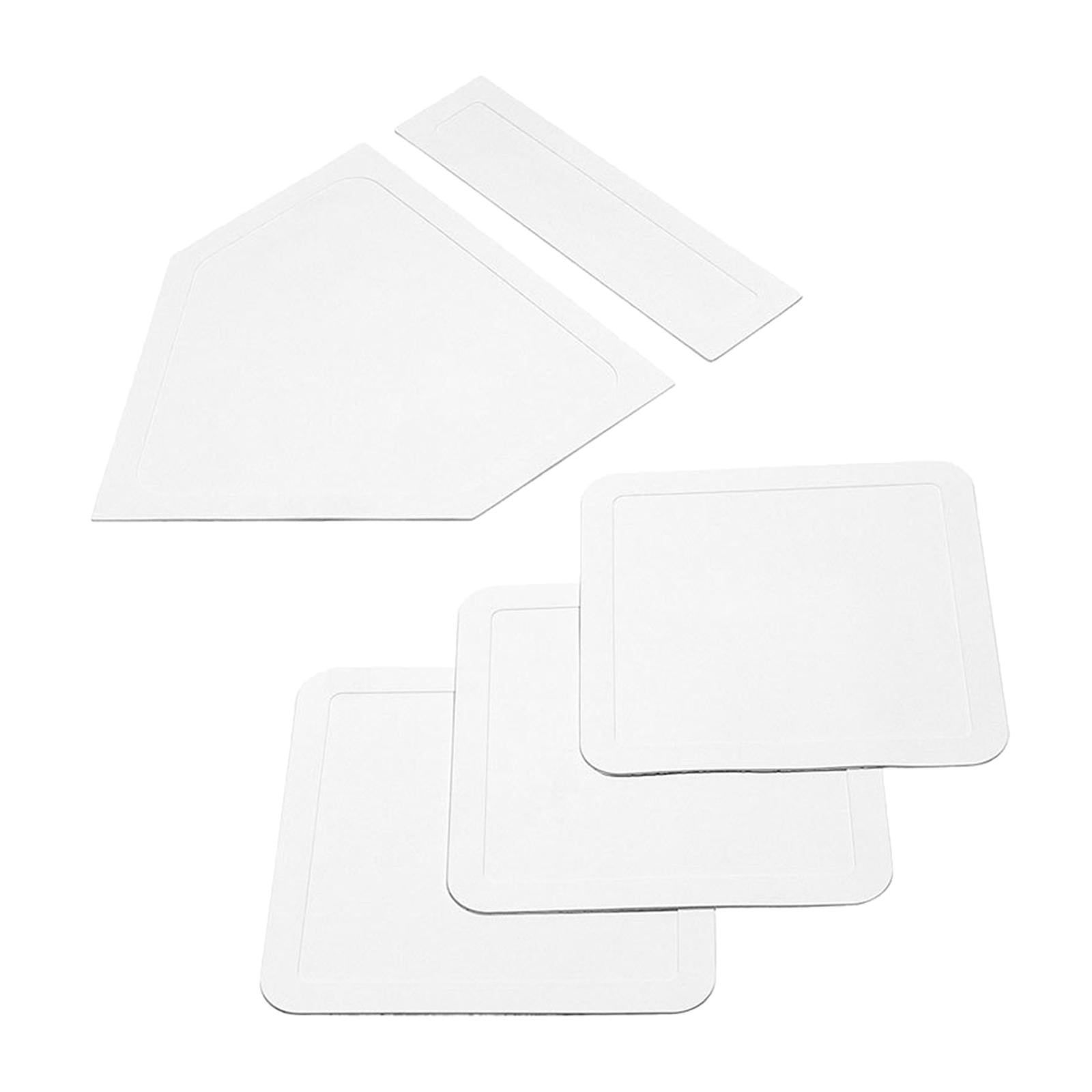 Magideal - Juego De Bases De Béisbol Y Sóftbol, Fácil De Instalar, Equipo De Práctica Portátil Para Patio Trasero. Blanco