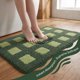 thumbnail image 5 of REGALWOVEN Alfombras de Baño Absorbentes Antideslizantes Alfombra de Baño a Cuadros Suave y Acolchada para Decoración del Hogar Verde 24" x 16", 5 of 7