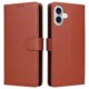thumbnail image 2 of Funda Cartera para iPhone 16 Plus con Tarjetero, Soporte y Cordón - Protección Marrón, 2 of 6