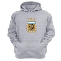 Genérico - Polerón Canguro Argentina Gris Claro Talla L Unisex