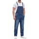 thumbnail image 1 of INSPIRE CHIC Mono de mezclilla para hombre con tirantes ajustables, peto casual 32 azul oscuro, 1 of 6