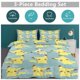 thumbnail image 5 of Pik_achu Print Bedding Set Pattern Duvet Cove Set 3 Pieces 1 Quilt Cover And 2 Pillowcases for Women Men Teens, 5 of 5
