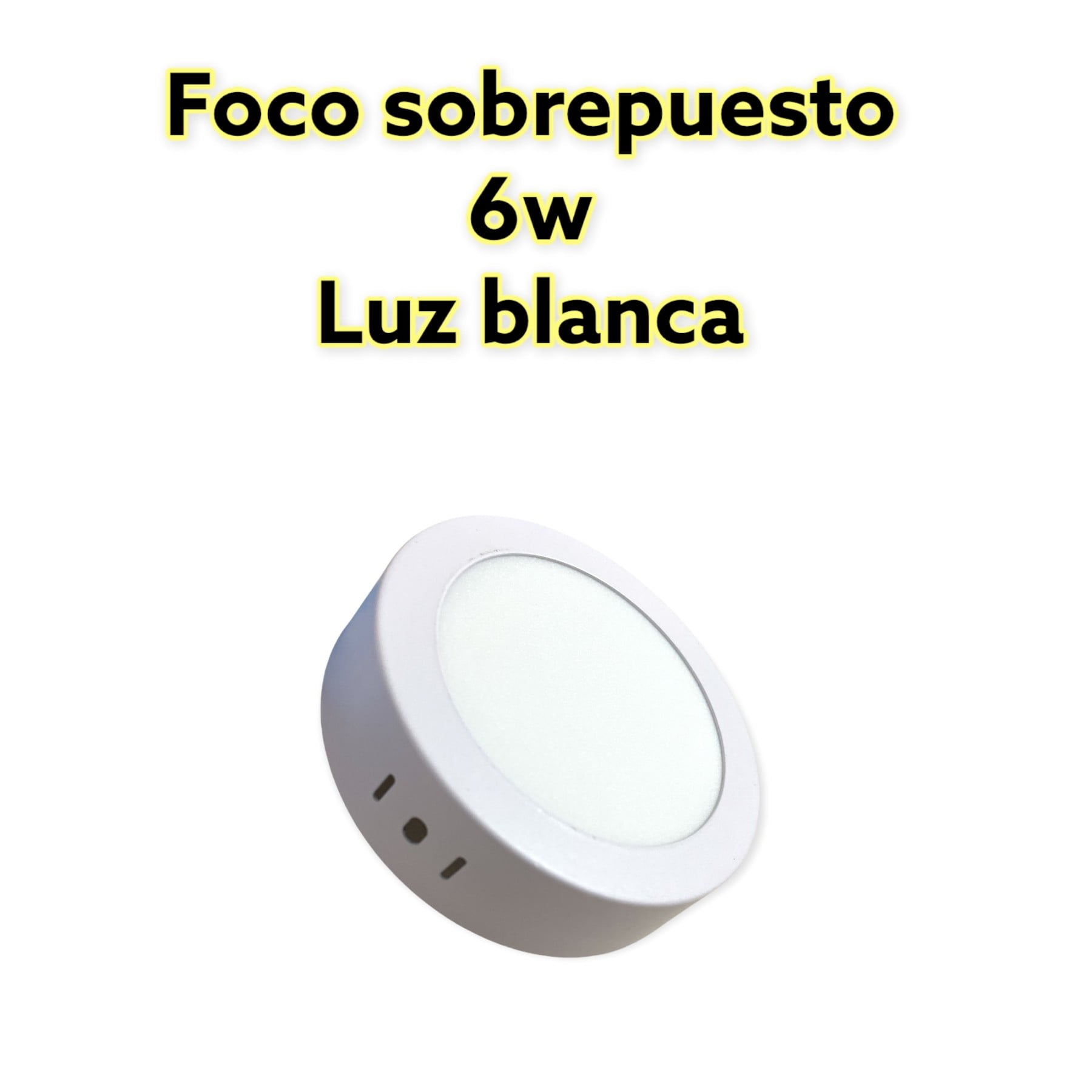 Mundo Eve - Foco Sobrepuesto Redondo 6w Blanca