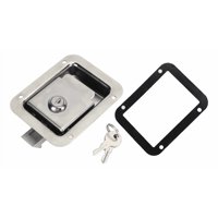 Genérico - Chapa Con Llave Acero Inox Carro De Arrastre Casa Rodante Plateado