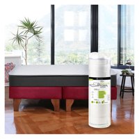 Latam Home - Cama Europea Zen Roller 2 Plazas Colchon Comprimido Espuma Tela Burdeo