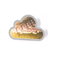 Genérico - Luz Nocturna Con Espejo Tulipán Nube Para Dormitorio Violeta