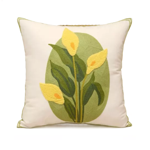 Genérico - Fundas De Cojines Bordadas A Elección 45X45 Diseño 58 Color Blanco