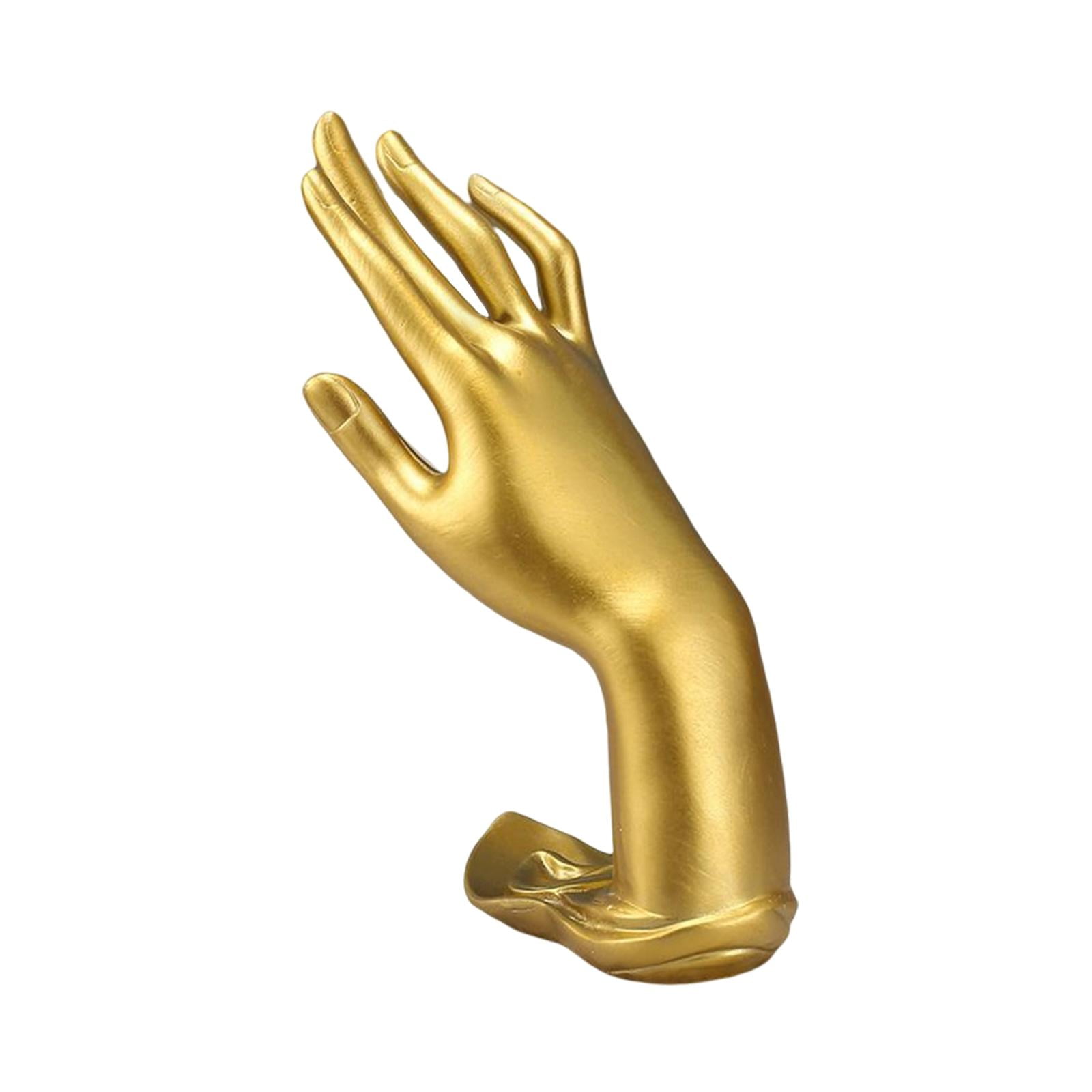 Magideal - Anillos De Boda Con Gestos, Soporte De Mano, Maniquí, Accesorios Para Fotos De Mano, Organizador, Decoración, Exhibición De Joyería, Espectáculo De Re Dorado