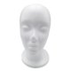 thumbnail image 2 of Espuma Ligera Maniquí Cabeza Modelo Sombrero Peluca Gafas Soporte De Exhibición Blanco 02, 2 of 5