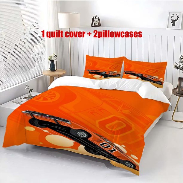 3pcs The Dukes of Hazzard Bounty Hunters 01 Dynamic Theme Pattern Bedding Set Duvet Cover and Pillowcases