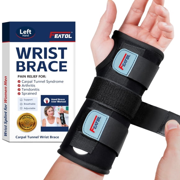 Muñequera FEATOL (Tendinitis, artritis, túnel carpiano, S/M)