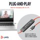 thumbnail image 4 of Auriculares con cable Poly Blackwire 3220 con cancelación de ruido USB-C, 4 of 5