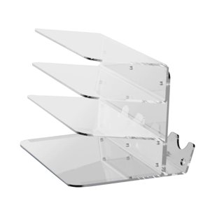 Bothyi - Estante De Almacenamiento Para Teclado Y Ratón, Soporte Para Teclado Que Ahorra Espacio Para Escritorio, Mesa De Hogar, Transparente