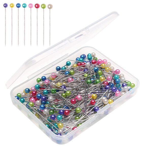 Alfileres de costura iminoo 200 piezas multicolor 3,8 cm manualidades