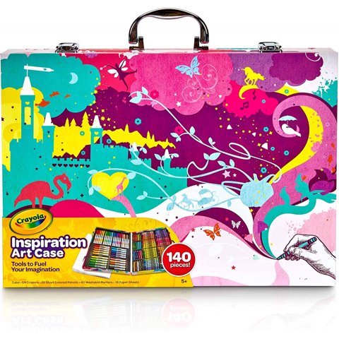 Estuche De Arte Crayola Inspiration En Rosa, Regalos Para Niños Mayores De 5 Años, 140 Cou Crayola Crayola