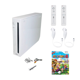 thumbnail image 1 of Paquete premium blanco de consola Nintendo Wii (reacondicionado): incluye juego Mario Party 8, 2 controles remotos y 2 Nunchuks, 1 of 4