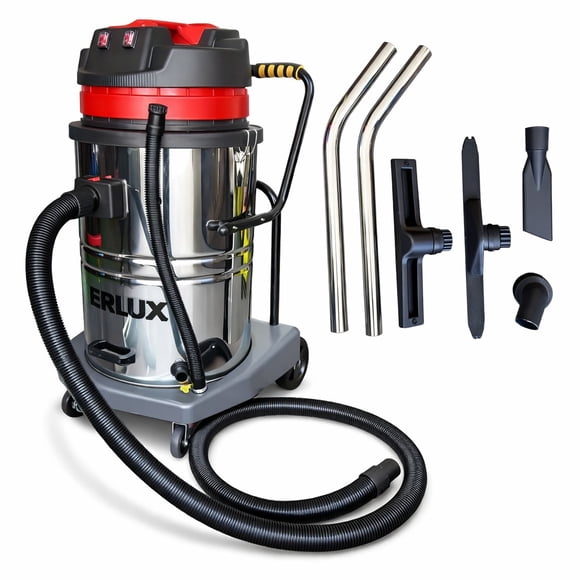 Aspiradora Industrial Agua y Polvo 3600W 2 Motores Alta Potencia