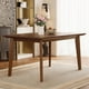 thumbnail image 1 of Rustic Farmhouse Dining Table - Solid Wood Frame, Minimalist Modern Dining Table for Kitchen, Dining Room, Living Room, Walnut, 1 of 3