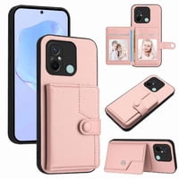 Foxdock Funda Para Xiaomi Redmi 12C Con Bloqueo Rfid - Diseño Elegante Con Cierre De Botón