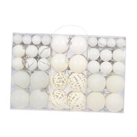 Bothyi - 100 Uds Adornos De Bolas De Navidad Colgantes De Navidad Para Aniversario Boda Festivo Blanco