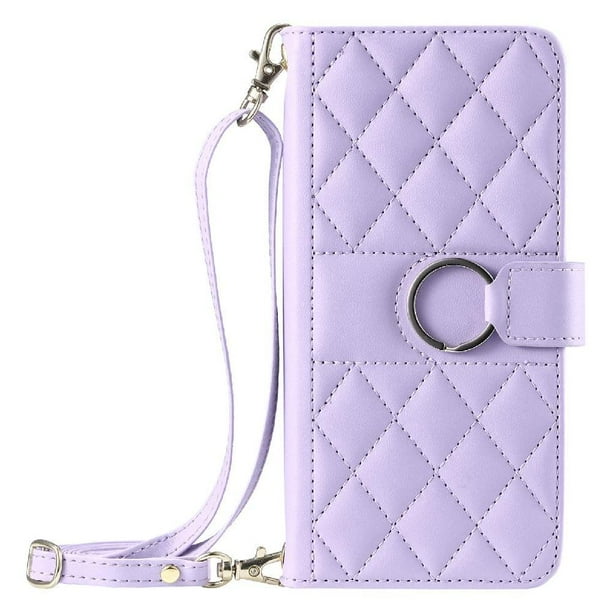 Funda tipo billetera FOXDOCK para Samsung Galaxy A15 4G/5G – Tapa abatible con correa para mujer