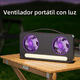 thumbnail image 3 of Ventilador Doble De Escritorio Luz Led Silencioso Recargable, 3 of 6