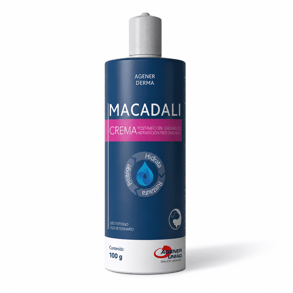 Macadali Crema Hidratante Sin Enjuague para Perros y Gatos 100 g vcto 01/08/2026