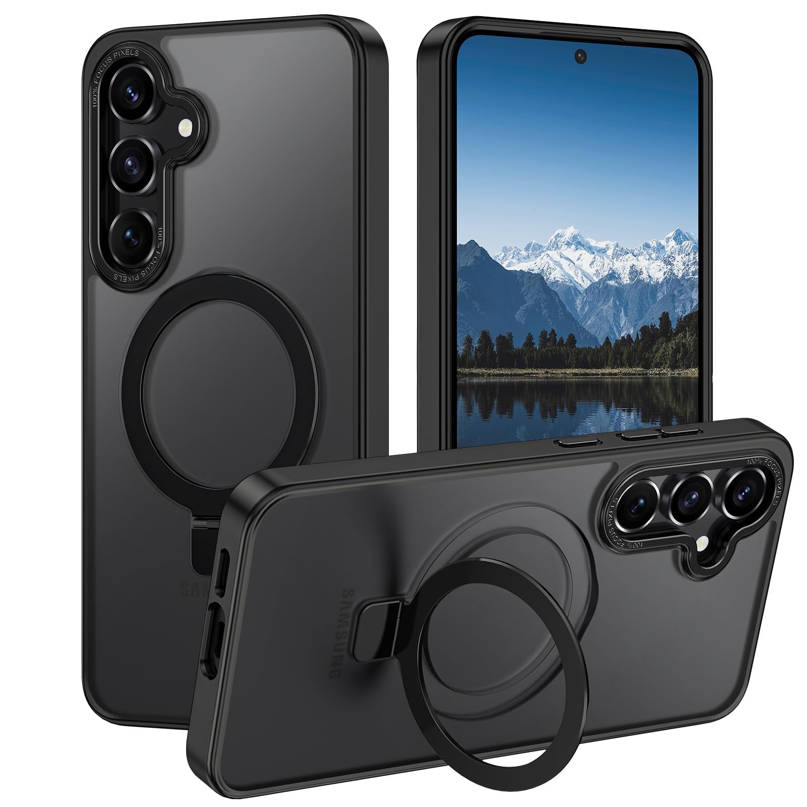 Casehas - Funda De Teléfono Para Samsung Galaxy S24 Fe, Color Negro