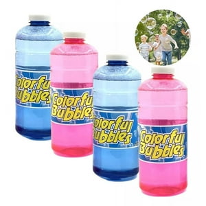 Genérico - 4 X Liquido De Burbujas 1 L Maquina Burbuja Niños Fiestas