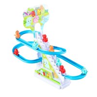 Magideal - Juego De Carreras De Dinosaurios Pequeños Con Luces Intermitentes Y Música Juguete De Interior Fácil De Juguete De , 9 Dinosaurio