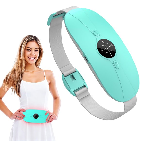 HZD Almohadilla eléctrica portátil sin cables para cólicos menstruales, azul