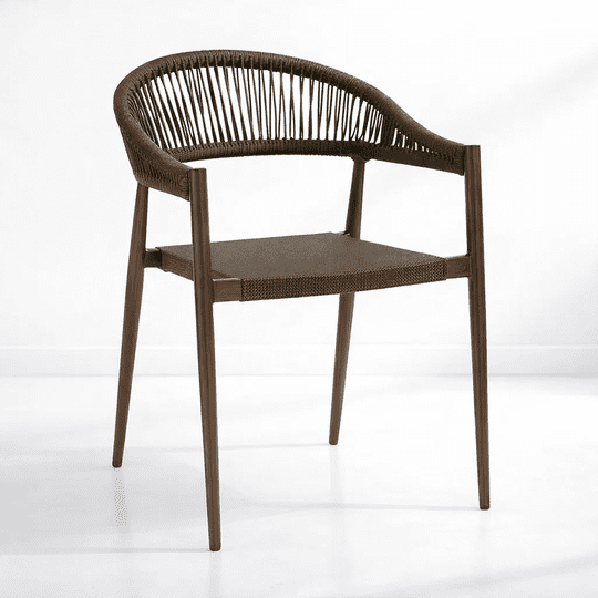 Klik Muebles - Silla De Terraza Douce - Aluminio Y Rattan