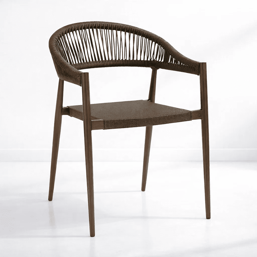 Klik Muebles - Silla De Terraza Douce - Aluminio Y Rattan