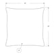 thumbnail image 4 of Almohada Monarch Specialties I 9342 45x45cm Poliéster Azul, 4 of 8