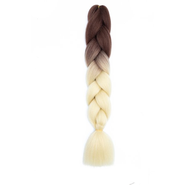 Xiao Hua Extensiones de cabello trenzado de ganchillo, 3 piezas, 23.6 pulgadas de largo, resistentes al calor, trenzadas de ganchillo, preestiradas, sin nudos, para peinado DIY, B82