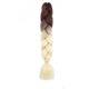 thumbnail image 1 of Xiao Hua Extensiones de cabello trenzado de ganchillo, 3 piezas, 23.6 pulgadas de largo, resistentes al calor, trenzadas de ganchillo, preestiradas, sin nudos, para peinado DIY, B82, 1 of 3