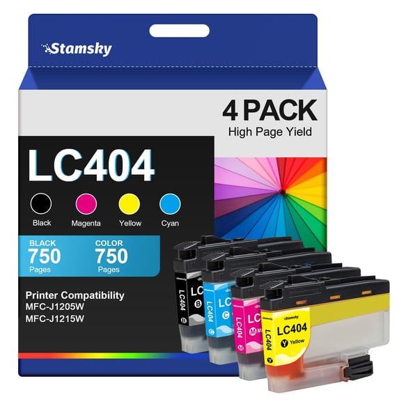 Cartuchos de tinta Stamsky LC404XL High Yield para Brother MFC-J1205W